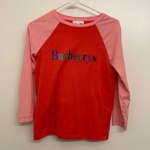 Burberry long sleeve tee